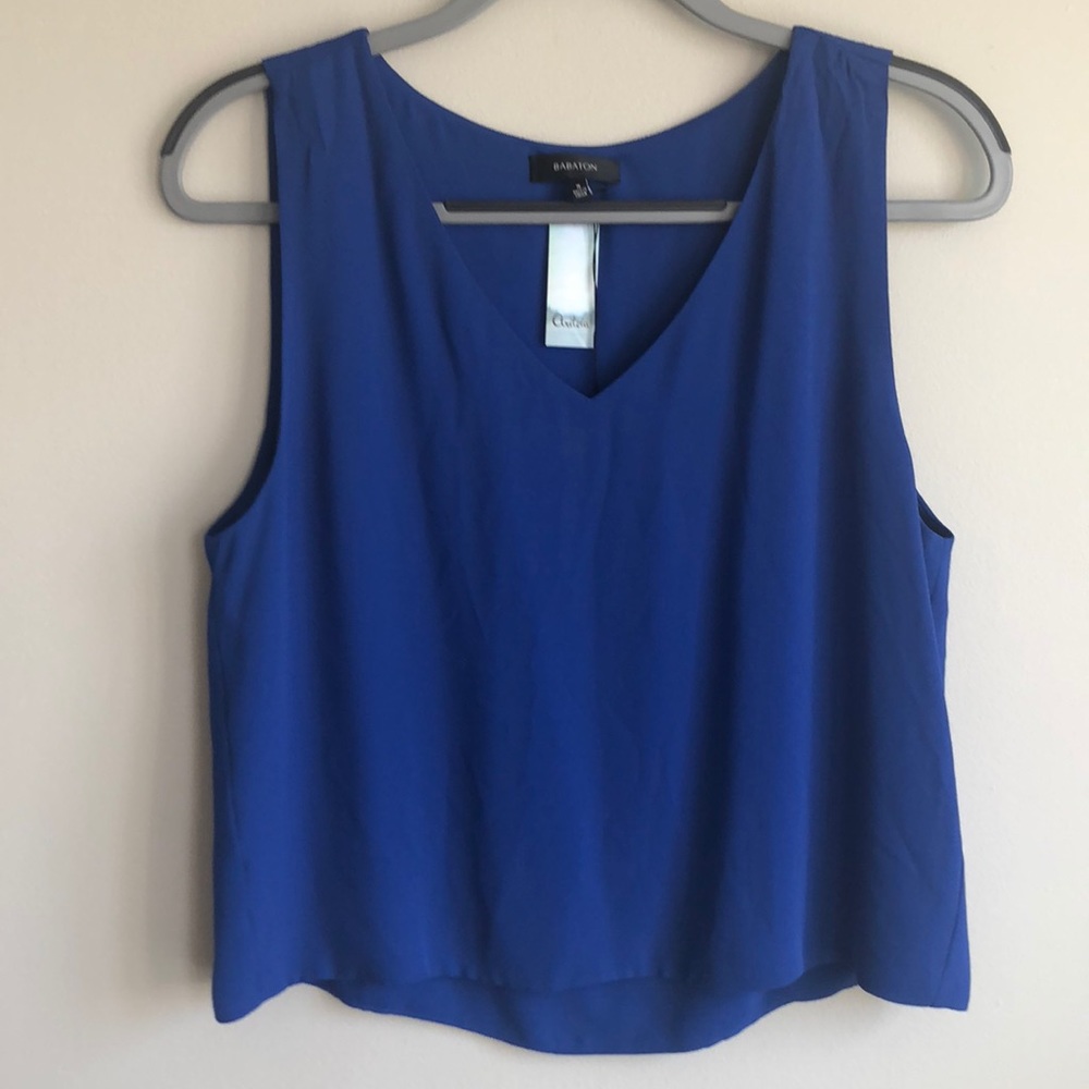 NWT cobalt sleeveless blue crop top